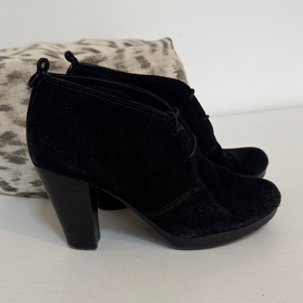 Giani Bernini Black Suede Heeled Boots